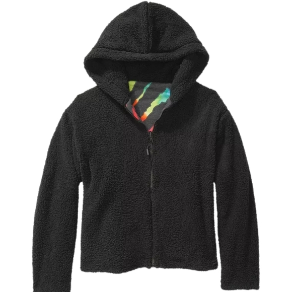 Victoria's Secret PINK Zebra Black Ombre Rainbow Tie Dye Sherpa Set - Picture 2 of 15